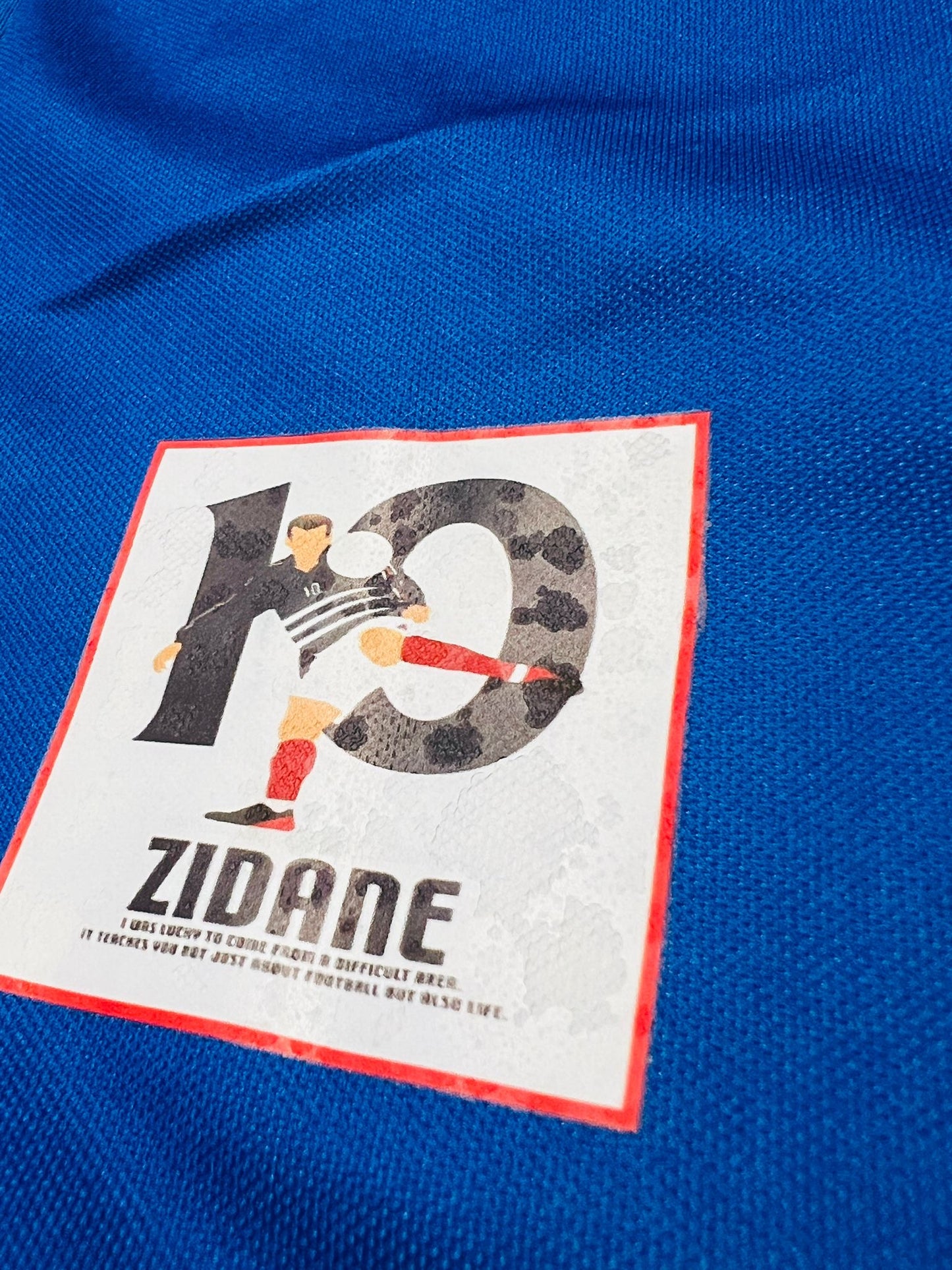 LEGENDS- Retro Zidane 10 France 98 Home Jersey - Replica