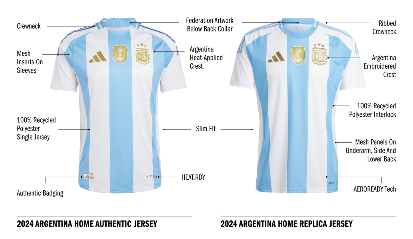 Argentina 2024 Copa America Home Jersey - Replica (Newest Model)